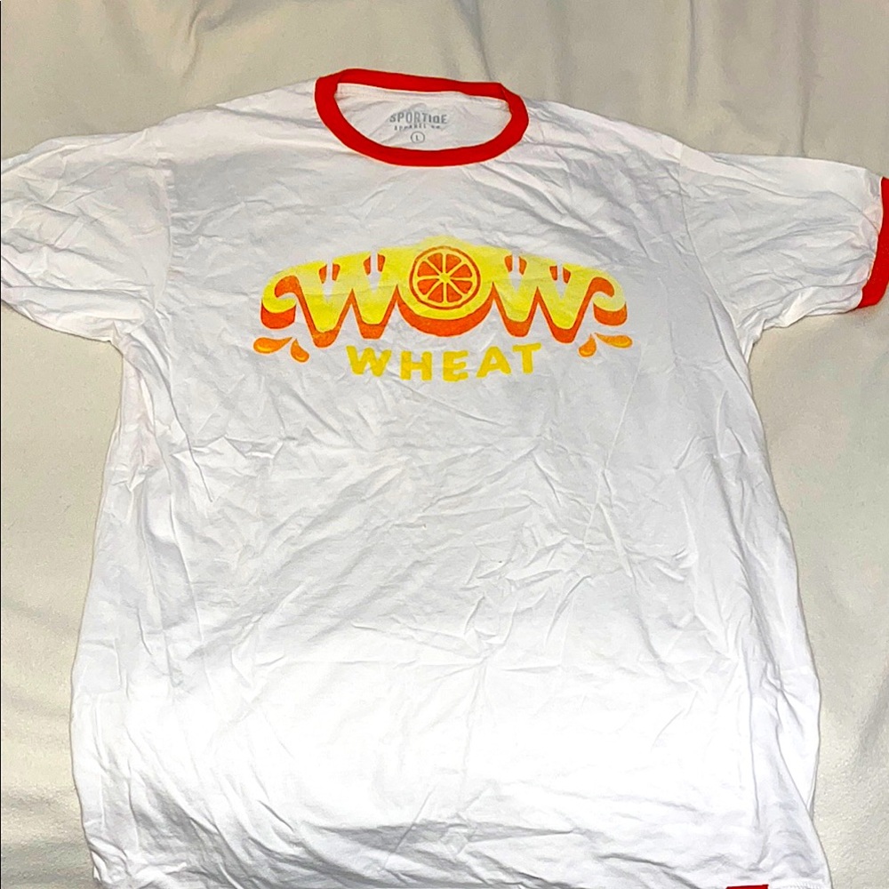 wow wheat brewery tee